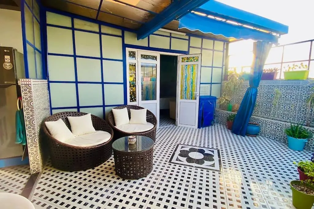Appartement Riad Style-Sky View Au Centre Ville, Internet Fibre, Canal Plus, Chaines Internationales Agadir Maroko