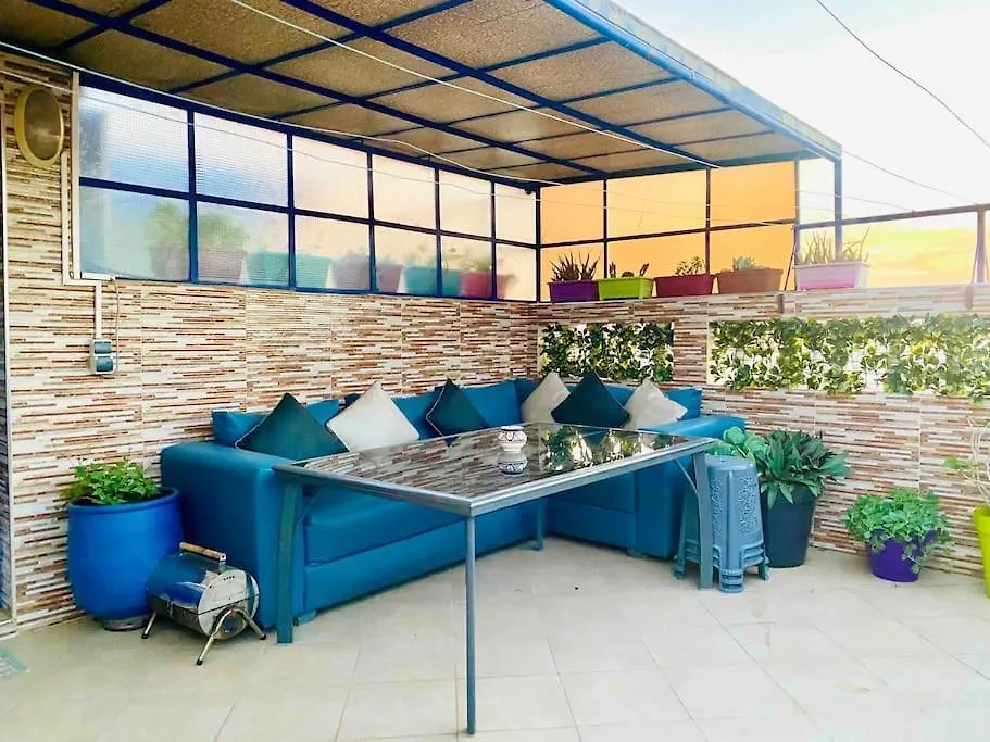 Appartement Riad Style-Sky View Au Centre Ville, Internet Fibre, Canal Plus, Chaines Internationales Agadir