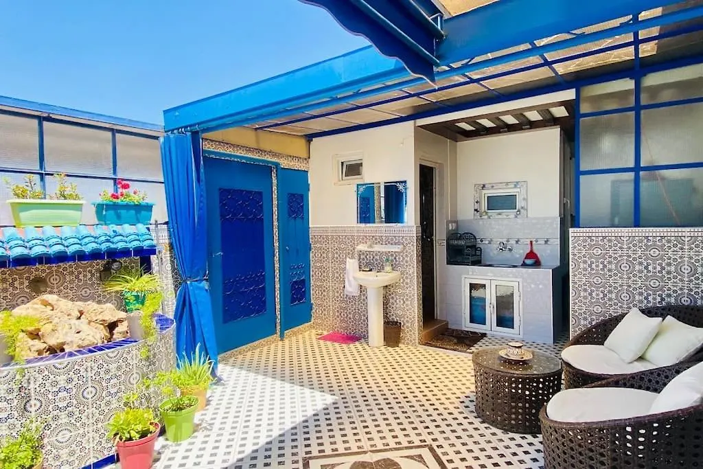 Appartement Riad Style-Sky View Au Centre Ville, Internet Fibre, Canal Plus, Chaines Internationales Agádír