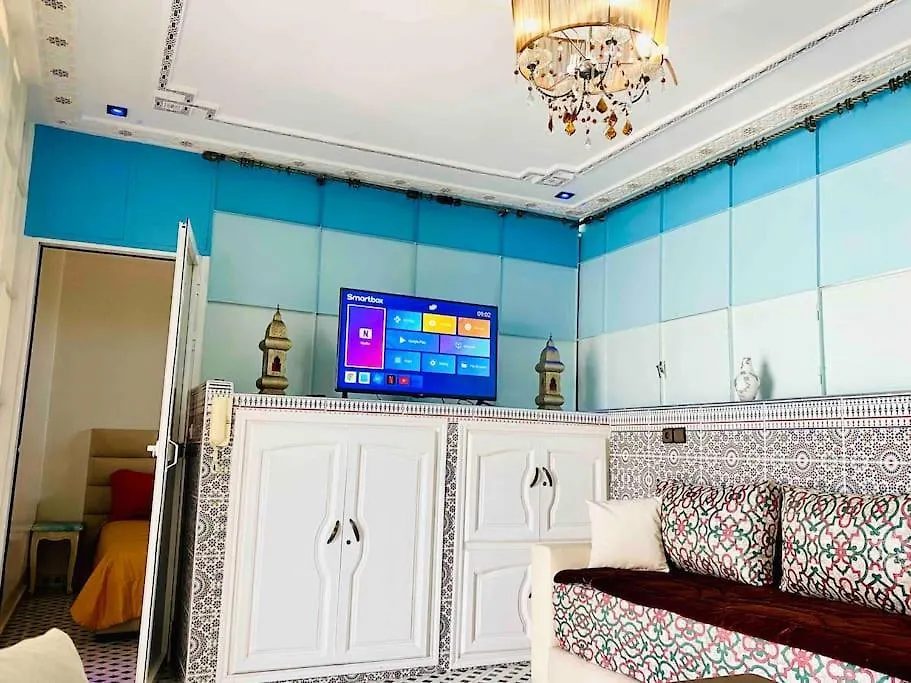 Appartement Riad Style-Sky View Au Centre Ville, Internet Fibre, Canal Plus, Chaines Internationales Agádír 0*,