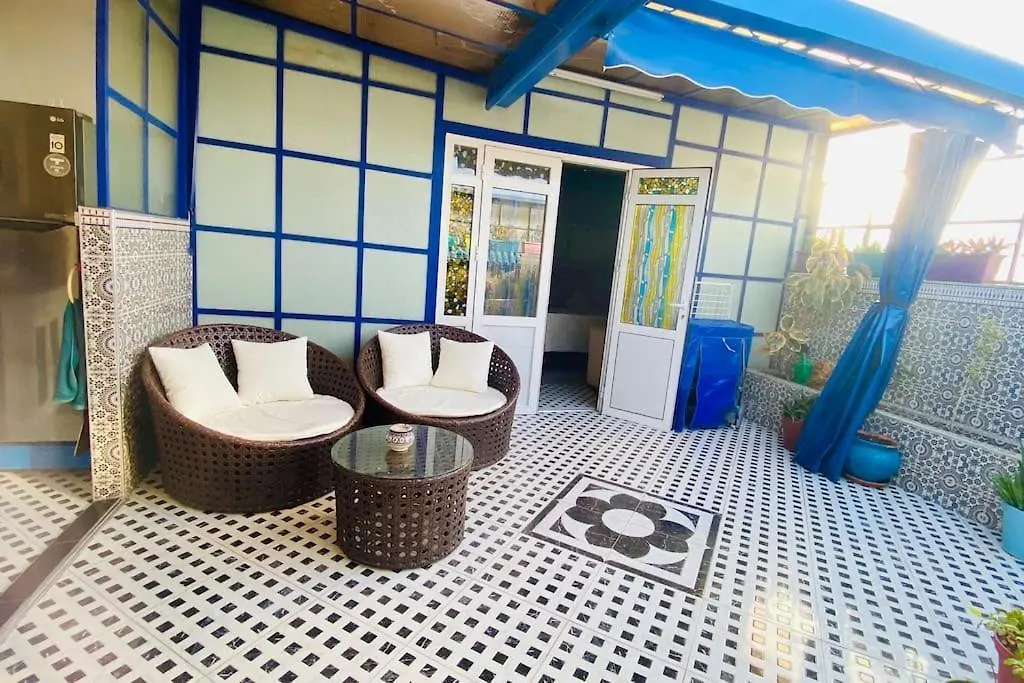 Appartement Riad Style-Sky View Au Centre Ville, Internet Fibre, Canal Plus, Chaines Internationales Agádír